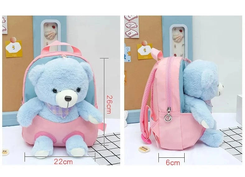 Pavoco Kinder-Rucksäcke Bärenstadt | Niedlicher Kindergartenrucksack für Kinder personalisierbar