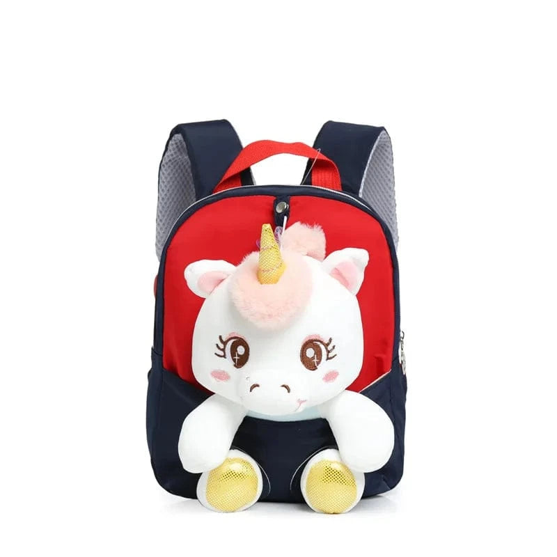 Pavoco Kinder-Rucksäcke Einhorn Marineblau Bärenstadt | Niedlicher Kindergartenrucksack für Kinder personalisierbar