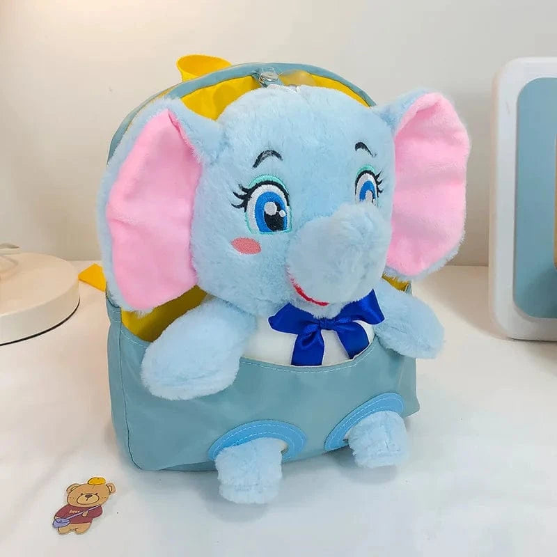 Pavoco Kinder-Rucksäcke Elefant Blau Bärenstadt | Niedlicher Kindergartenrucksack für Kinder personalisierbar