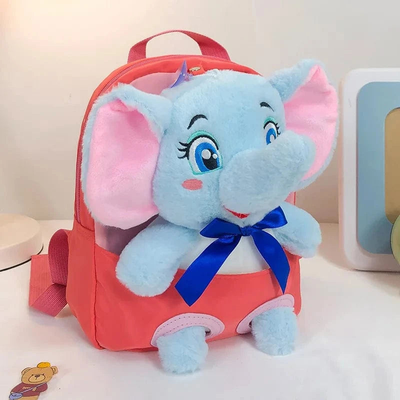 Pavoco Kinder-Rucksäcke Elefant Blau - Orange Bärenstadt | Niedlicher Kindergartenrucksack für Kinder personalisierbar