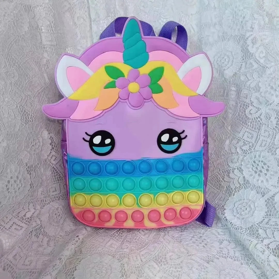 Pavoco Kinder-Rucksäcke Lila Sylvara | stressabbauender Schulrucksack für Kinder leicht