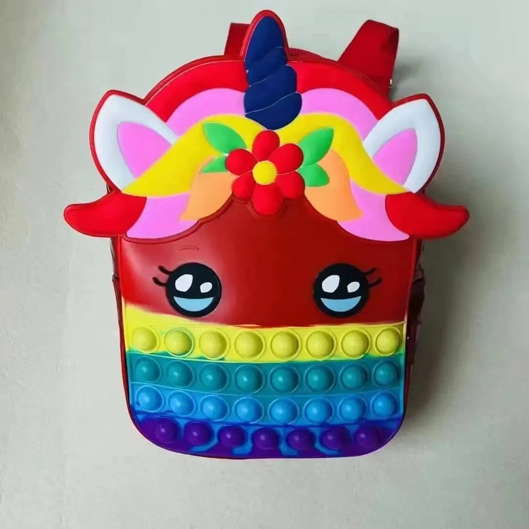 Pavoco Kinder-Rucksäcke Rot Sylvara | stressabbauender Schulrucksack für Kinder leicht