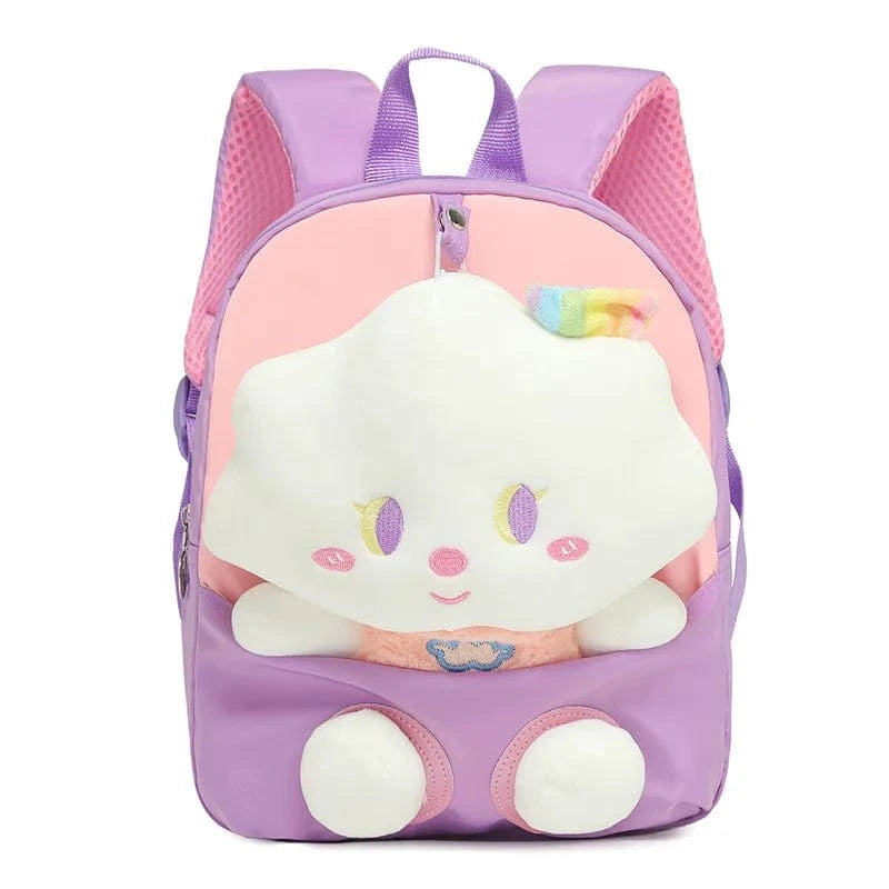 Pavoco Kinder-Rucksäcke Wolke Lila Bärenstadt | Niedlicher Kindergartenrucksack für Kinder personalisierbar