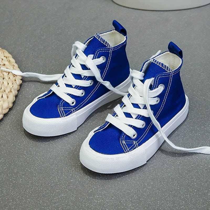 Pavoco Kinder Schuhe Blau / 20 Robuste High-Top Sneakers für Kinder rutschfest atmungsaktiv ideal für Outdoor