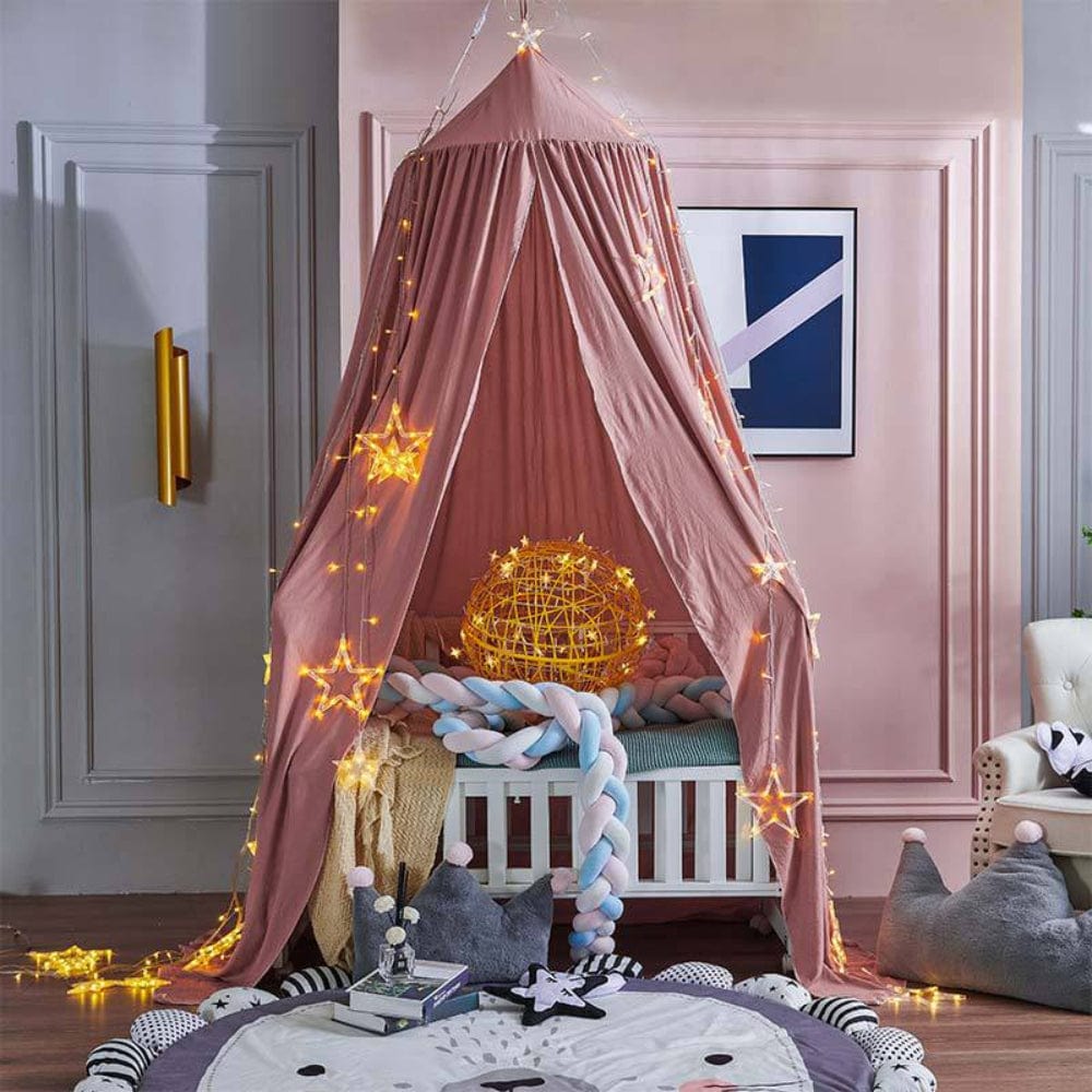 Pavoco Kinderbettwäsche Weiches Hängedach für Kinder atmungsaktiv vielseitig elegant Polyester 250 cm