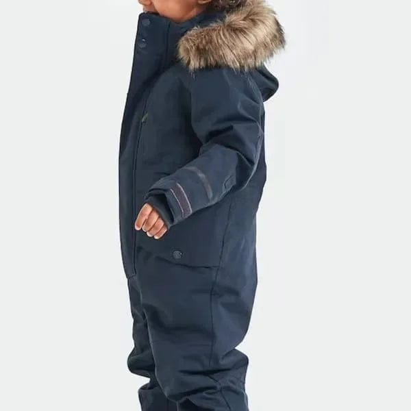 Pavoco Kinderoberbekleidung Dunkelblau / 18M Wasserdichter Skioverall für Kinder atmungsaktiv mit Kapuze Winter 116 122 122 128