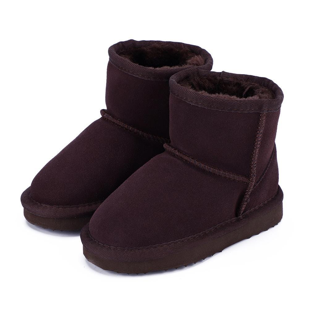 Pavoco Kinderstiefel Dunkelbraun / 25 Warme Winterstiefel für Kinder wasserdicht rutschfest