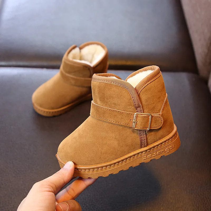 Pavoco Kinderstiefel Khaki / 23 Warme Winterstiefel für Kinder gefüttert rutschfest strapazierfähig Outdoor