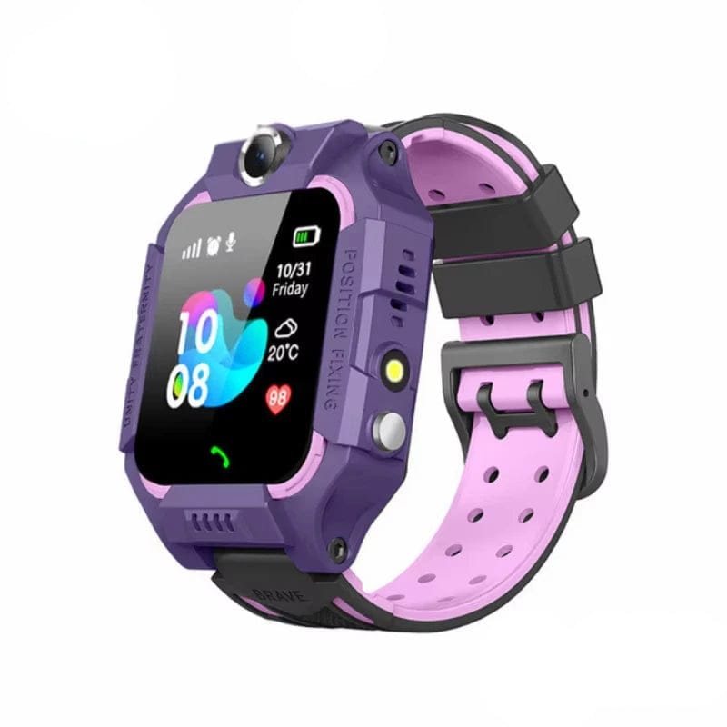 Pavoco Kinderuhren Lila Sichere Kinder Smartwatch für Kinder 4G GPS Tracking SOS Funktion robust und wasserdicht