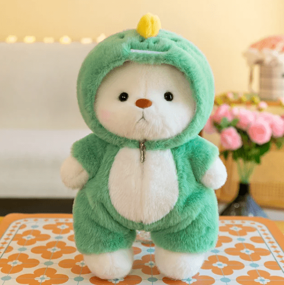 Pavoco Kissen Grün Weiches Plüschkissen für Kinder und Erwachsene kuschelig Geschenkidee 23 cm