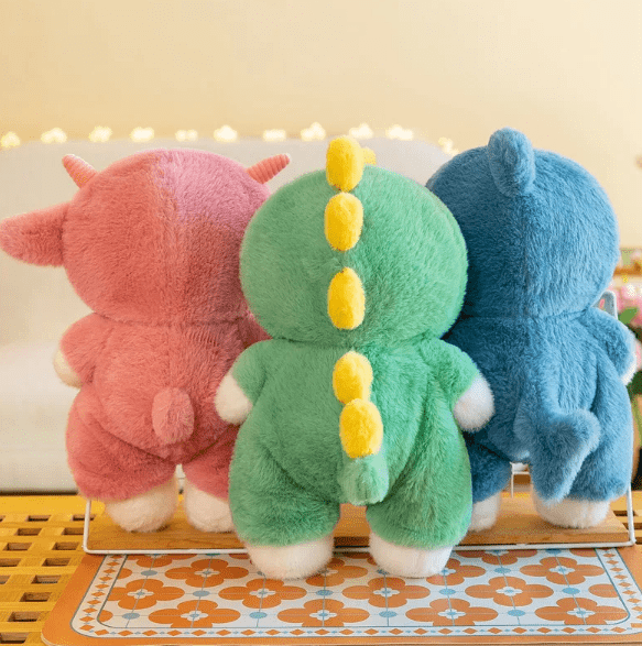 Pavoco Kissen Weiches Plüschkissen für Kinder und Erwachsene kuschelig Geschenkidee 23 cm