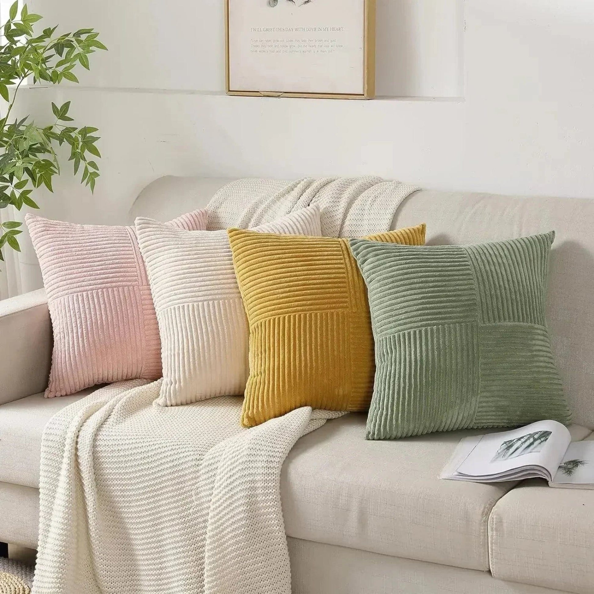Pavoco Kissenbezüge Elegante Kissenbezüge für Unisex weich pflegeleicht modern