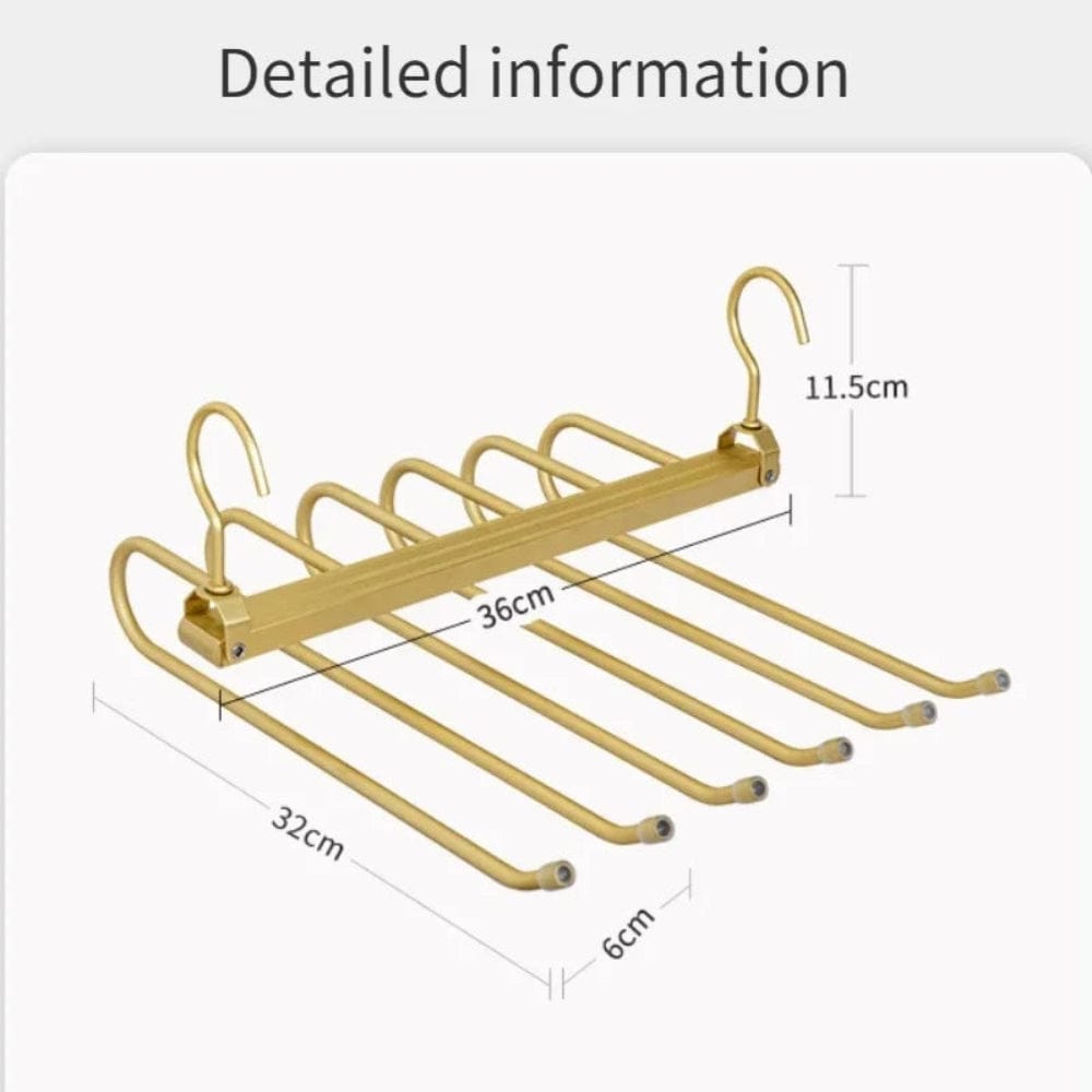 Pavoco Kleidung Aufbewahrung & Organisation Platzsparender Hosenbügel für Unisex robust rutschfest Metall ideal für Kleiderschrank