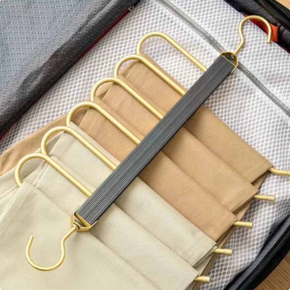 Pavoco Kleidung Aufbewahrung & Organisation Platzsparender Hosenbügel für Unisex robust rutschfest Metall ideal für Kleiderschrank