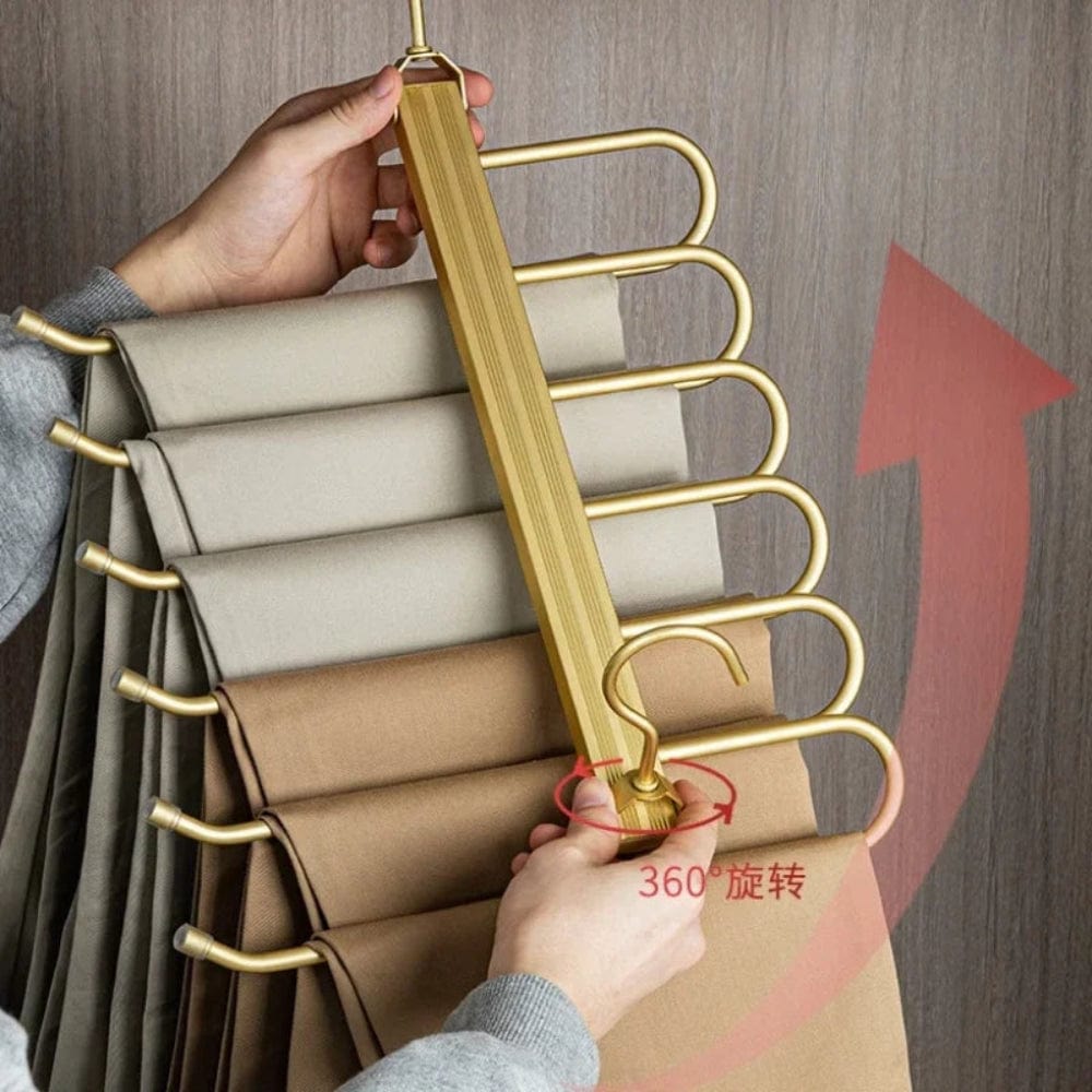 Pavoco Kleidung Aufbewahrung & Organisation Platzsparender Hosenbügel für Unisex robust rutschfest Metall ideal für Kleiderschrank