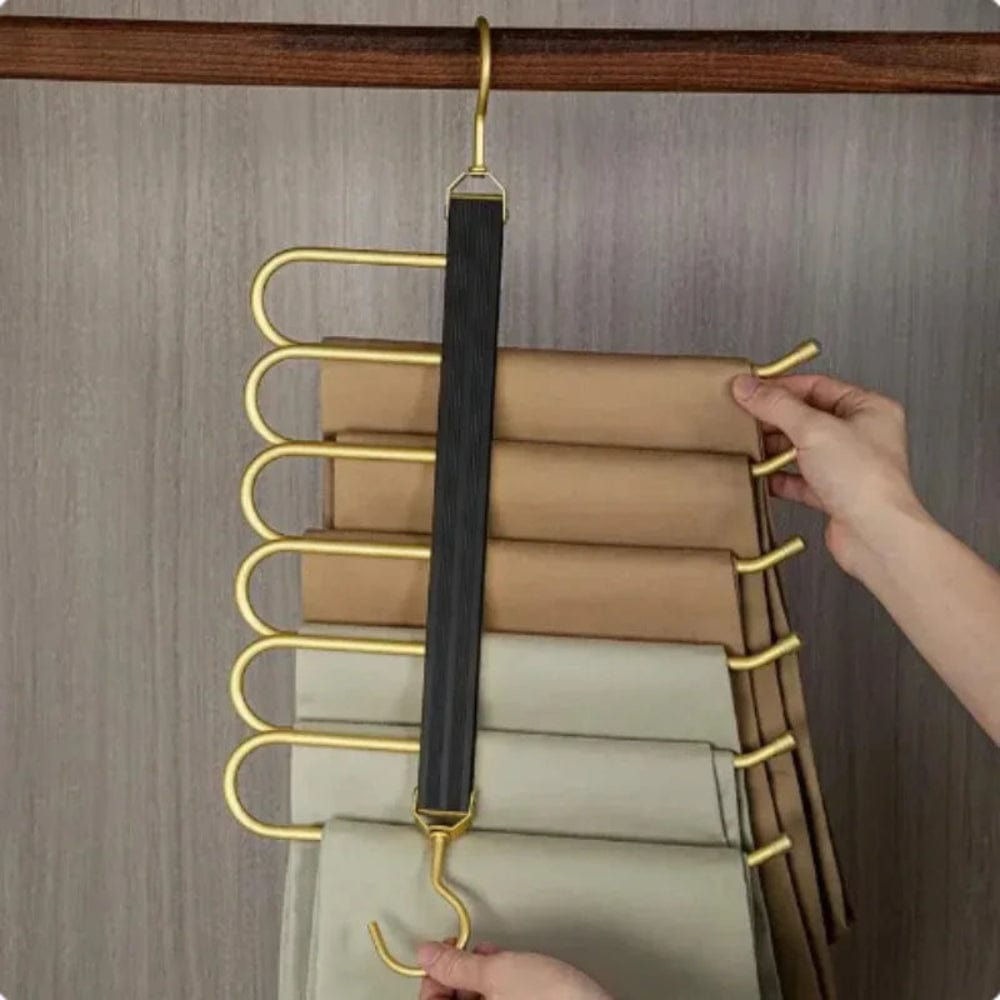 Pavoco Kleidung Aufbewahrung & Organisation Platzsparender Hosenbügel für Unisex robust rutschfest Metall ideal für Kleiderschrank