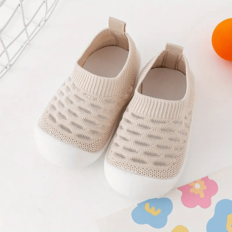 Pavoco Kleinkinderschuhe Khaki / 18-19 Atmungsaktive Barefoot Schuhe für Kinder flexibel leicht Herbst