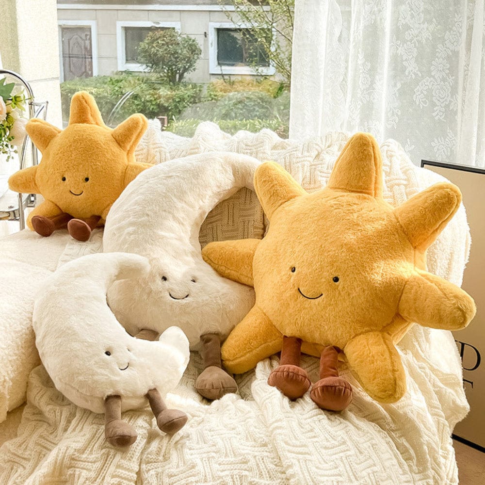 Pavoco Kopfkissen Wunderschönes Kissen Set für Zuhause Sonne Mond mystisch