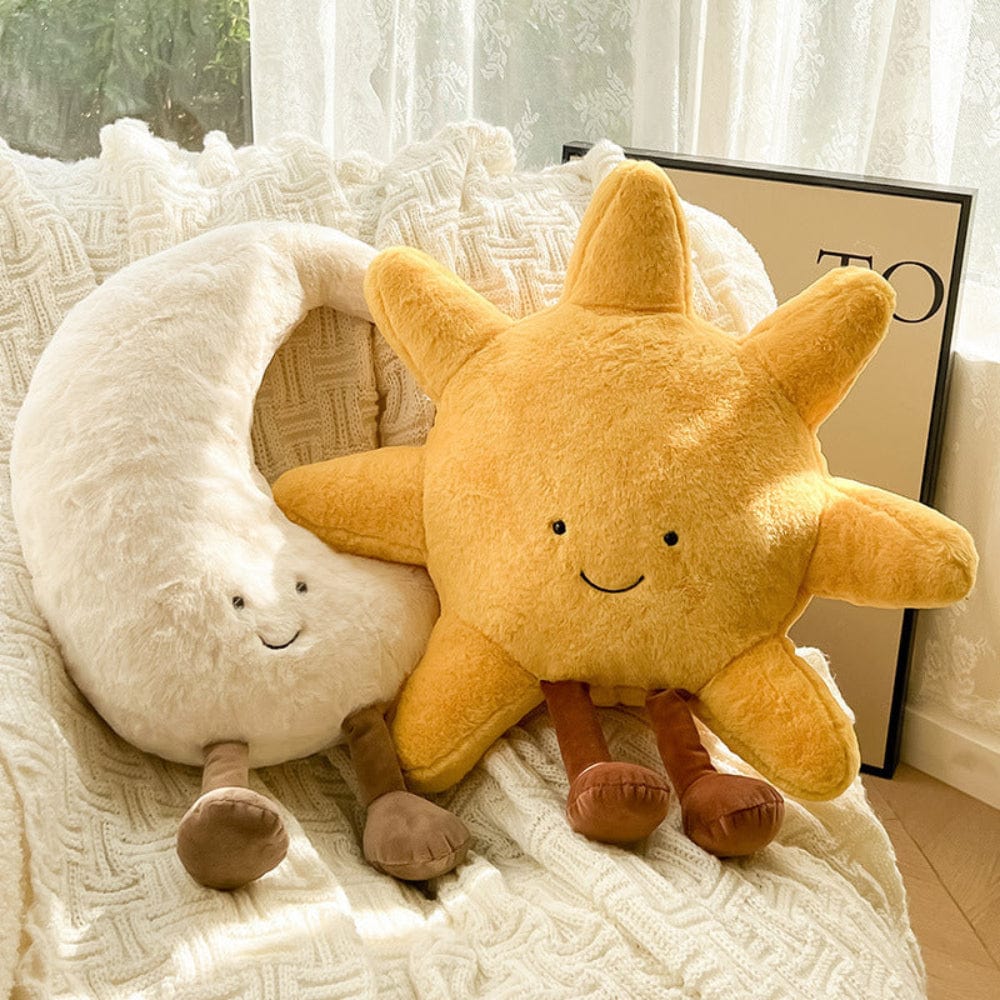 Pavoco Kopfkissen Wunderschönes Kissen Set für Zuhause Sonne Mond mystisch