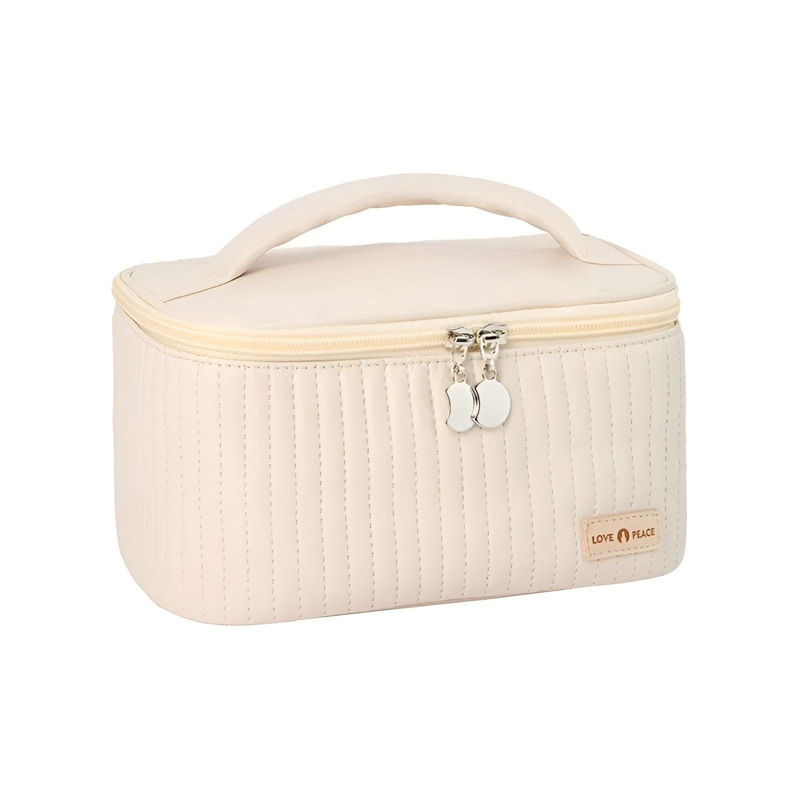 Pavoco Kosmetiktaschen Elegante Kosmetiktasche für Damen kompakt aus PU-Leder mit praktischen Fächern