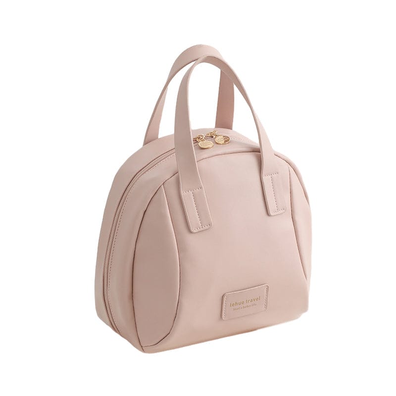 Pavoco Kosmetiktaschen Rosa Vielseitige Kosmetiktasche für Damen wasserabweisend aus PU-Leder elegant