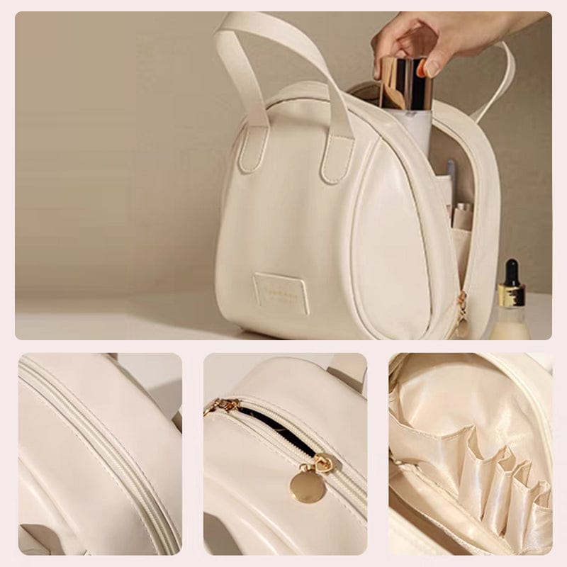 Pavoco Kosmetiktaschen Vielseitige Kosmetiktasche für Damen wasserabweisend aus PU-Leder elegant