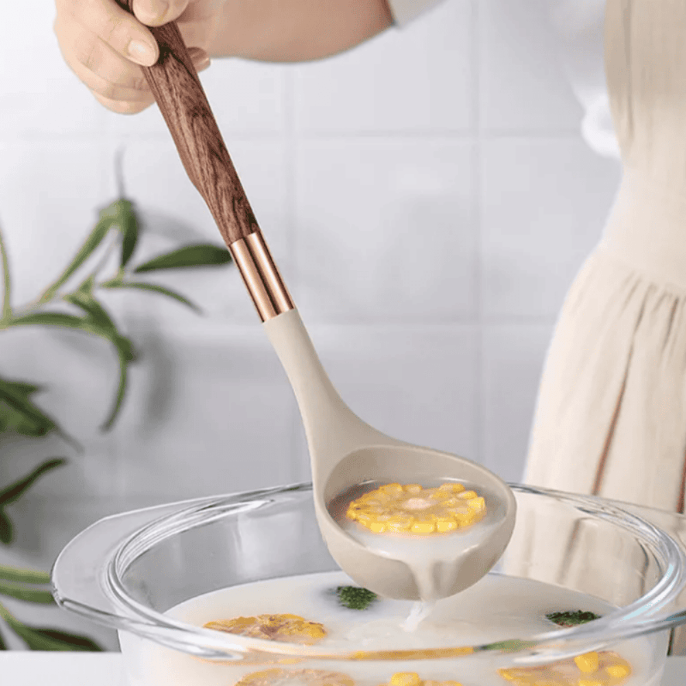 Pavoco Küchenutensilien Default Hochwertiges Küchenutensilien Set für Hobbyköche ergonomisch hitzebeständig
