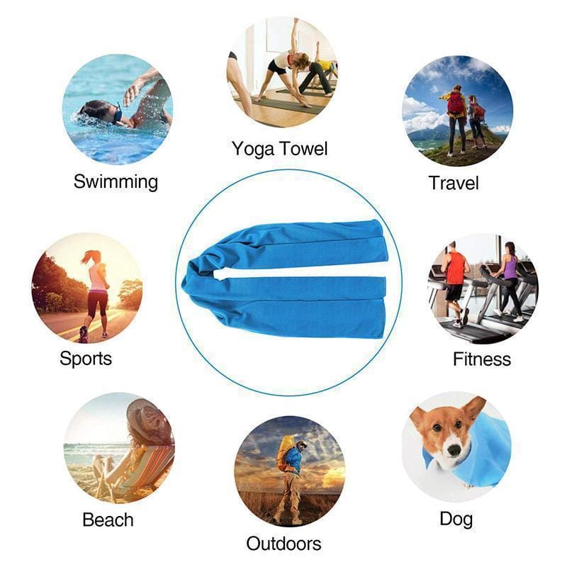 Pavoco Kühltücher Atmungsaktives Kühltuch für Unisex Sportler schnell trocknend leicht Polyester