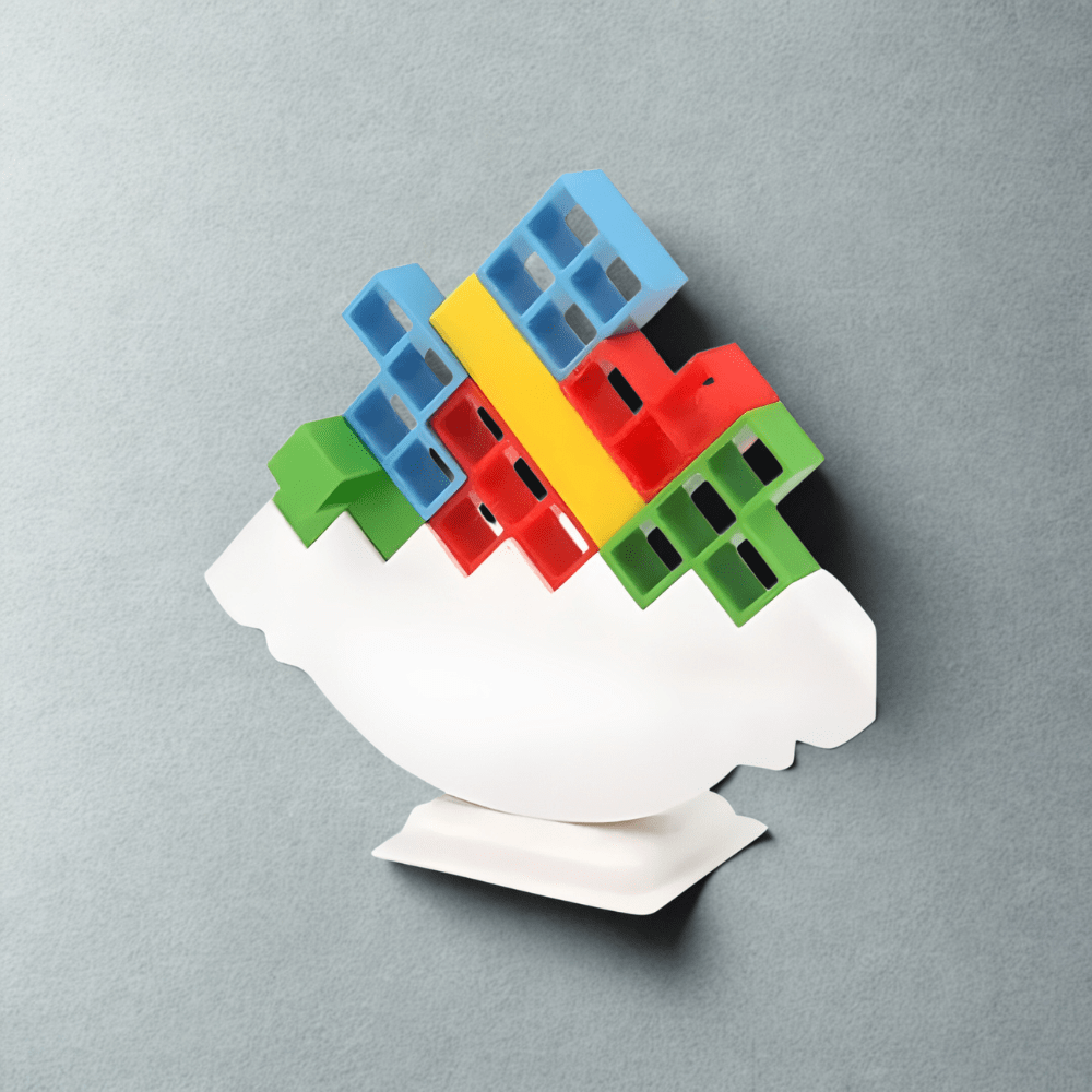 Pavoco Lern- und Bildungsspielzeug 16 Löcher Lehrreiches Magnetisches Stapelspielzeug für Kinder bunt aus ABS ab 4 Jahren