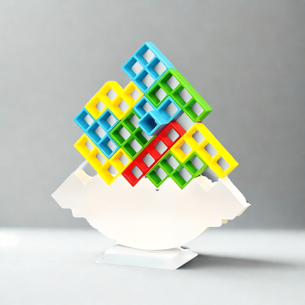 Pavoco Lern- und Bildungsspielzeug 32 Löcher Lehrreiches Magnetisches Stapelspielzeug für Kinder bunt aus ABS ab 4 Jahren