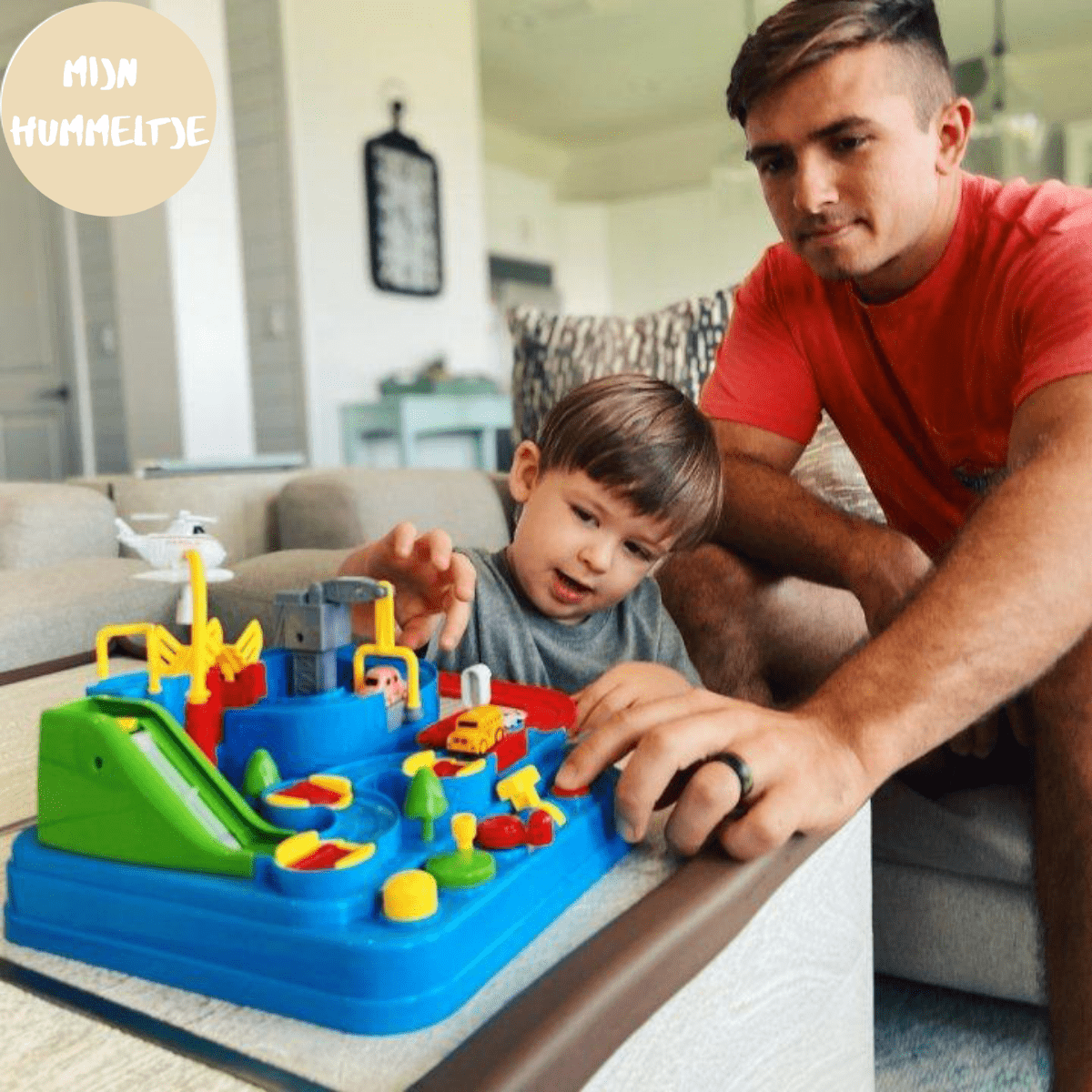 Pavoco Lern- und Bildungsspielzeug Interaktive Spielzeug-Rennbahn für Kinder ab 3 Jahren lehrreich bunt