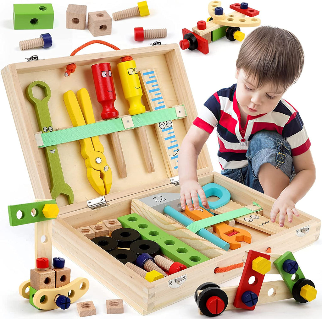 Pavoco Lernspielzeug Default Werker | kreativer Werkzeugkasten für Kinder sicher