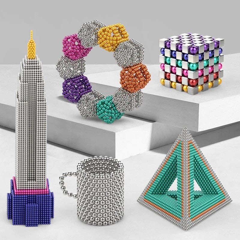 Pavoco Magnetische Baukästen Default Kreatives Magnetisches Bauset für Kinder ab 7 Jahren mit 216 Kugeln