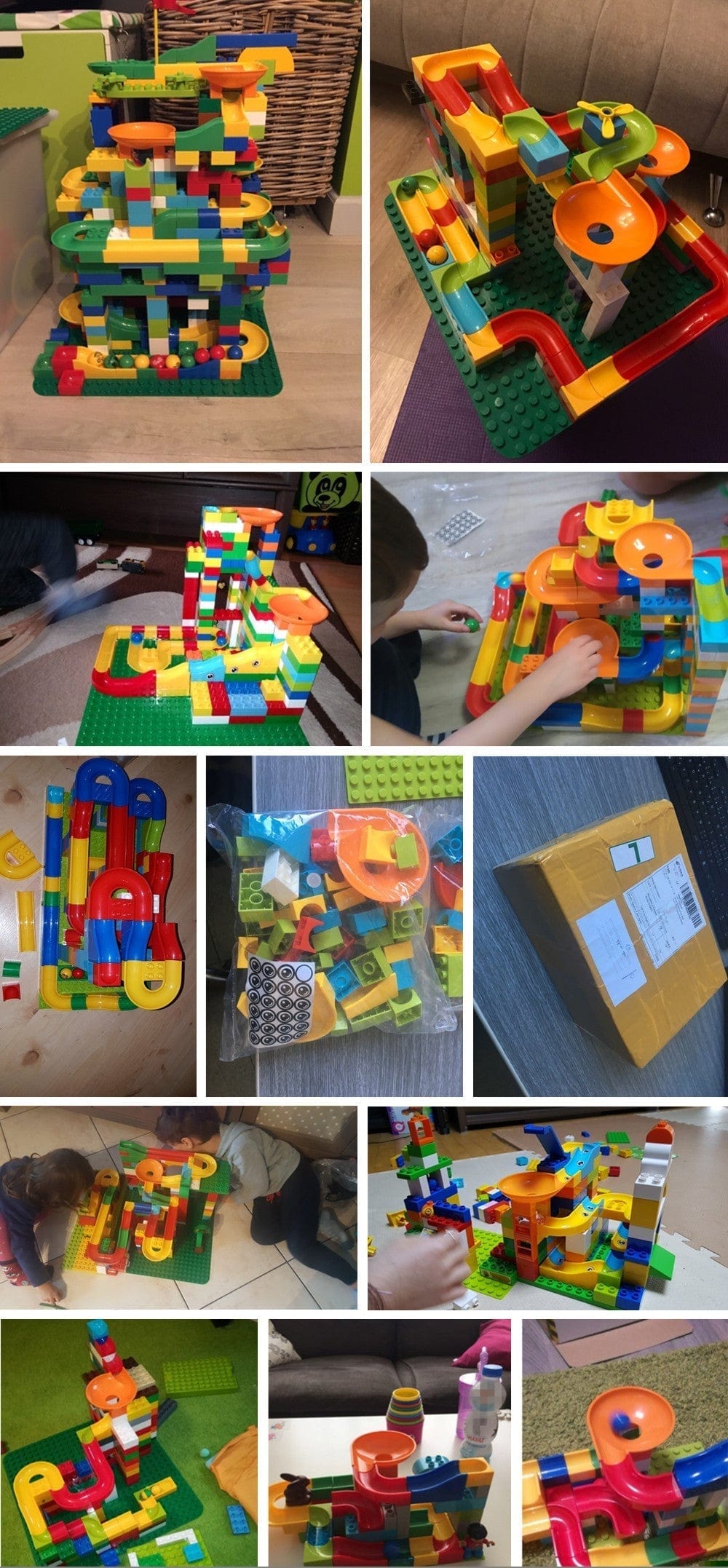 Pavoco Marmorbahn Default Kreative Murmelbahn für Kinder ab 3 Jahren aus umweltfreundlichem Kunststoff