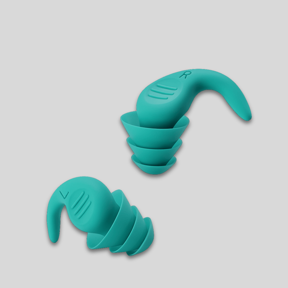 Pavoco Ohrstöpsel Grün Weiche Ohrstöpsel zum Schlafen wiederverwendbar geräuschreduzierend komfortabel