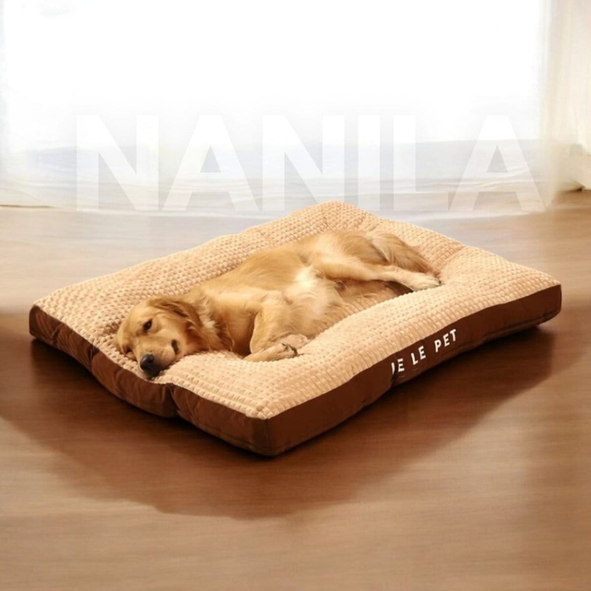 Pavoco Orthopädische Hundebetten Braun / 45x47cm (für Haustiere unter 3 kg) Orthopädisches Hundebett für Hunde optimaler Komfort langlebig