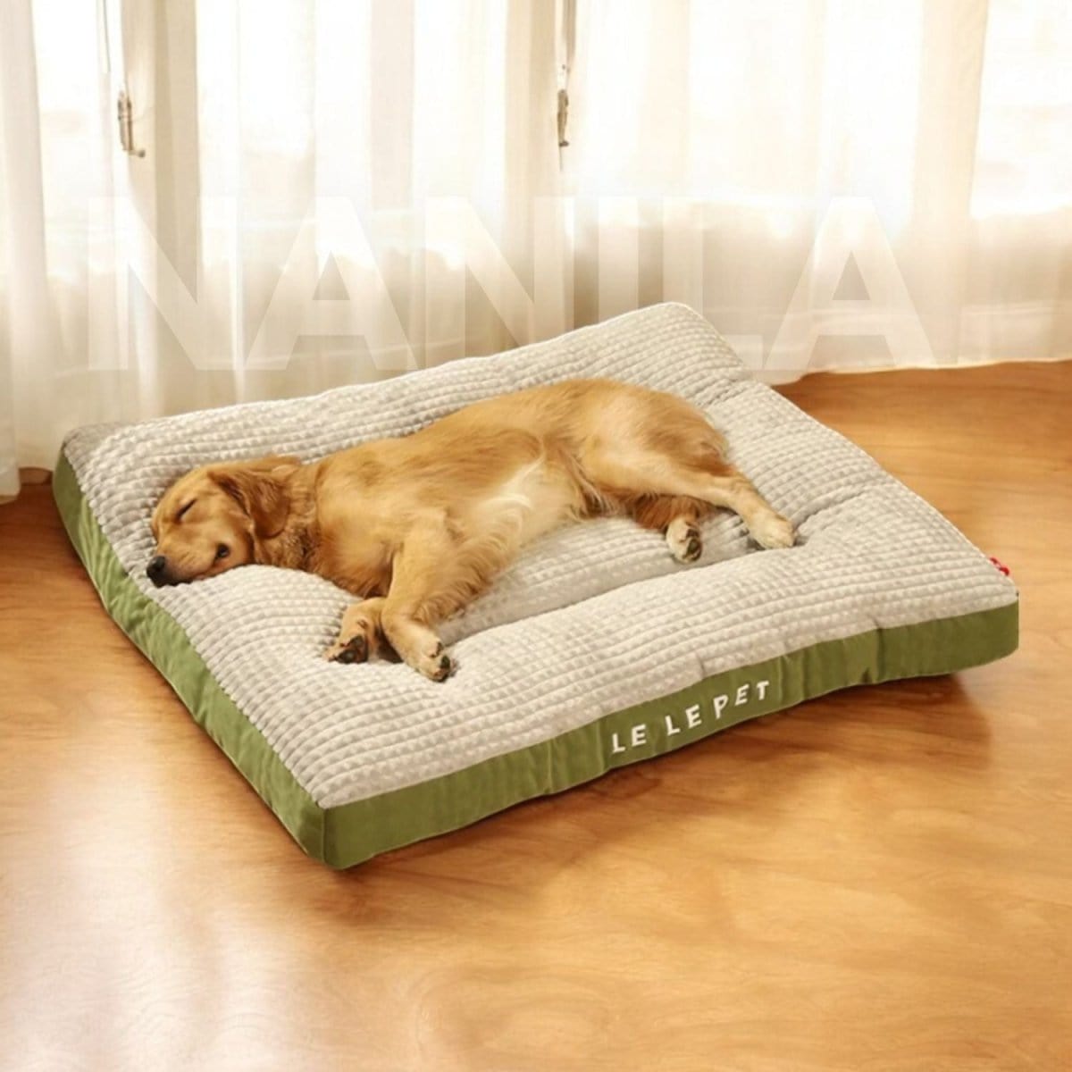 Pavoco Orthopädische Hundebetten Grün / 45x47cm (für Haustiere unter 3 kg) Orthopädisches Hundebett für Hunde optimaler Komfort langlebig