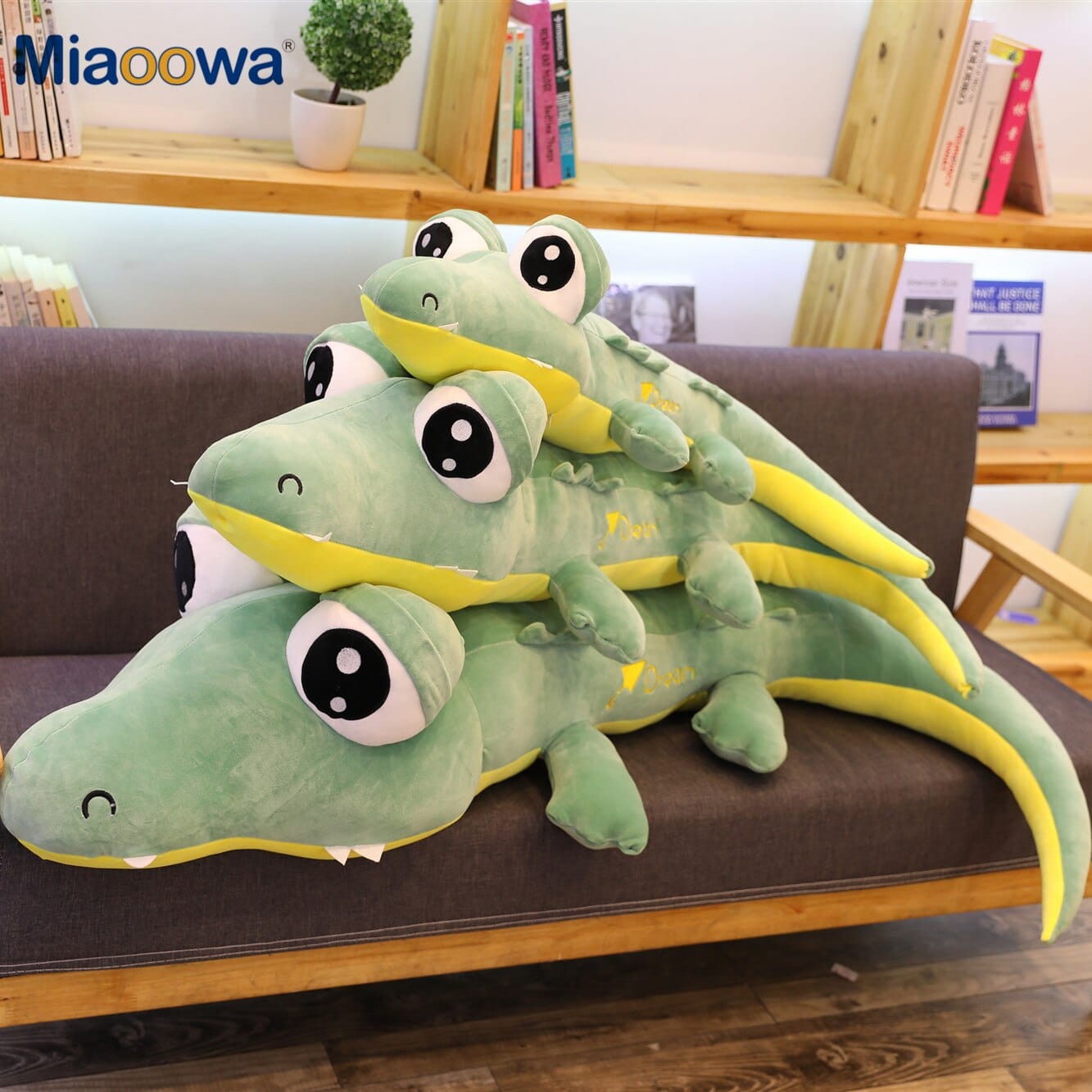 Pavoco Plüschtiere Lustiges Krokodil Kuscheltier für Kinder XXL weich knuddelig Plüschtiere