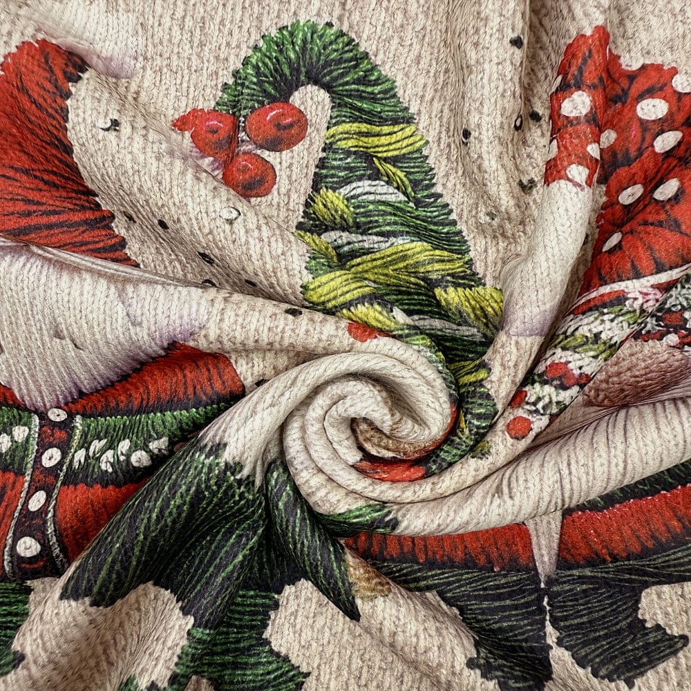 Pavoco Pullover Lustiger Weihnachtspullover für Damen warm mit Wichtel-Stickerei bequem Winter