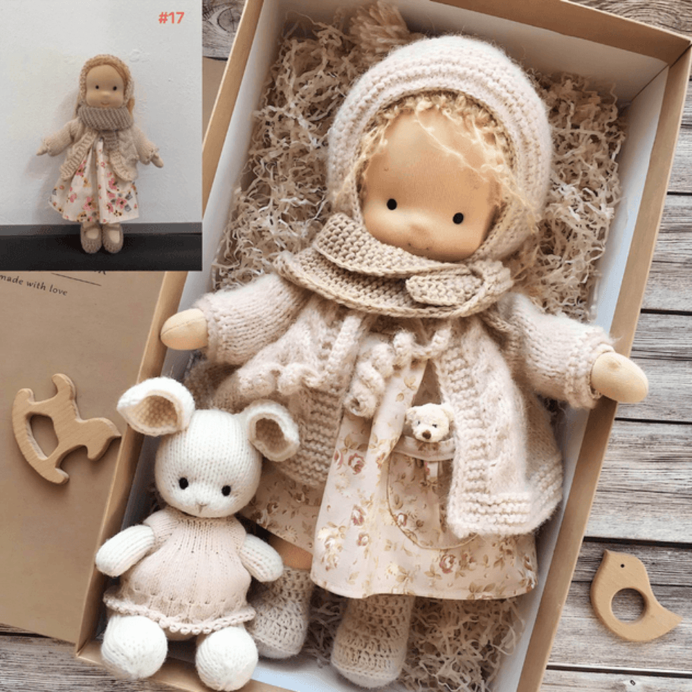 Pavoco Puppen RosieBelle Kuschelige Waldorfpuppe für Kinder handgefertigt hypoallergen