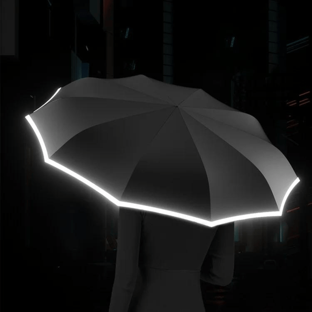 Pavoco Regenschirme Robuster Regenschirm für Unisex winddicht reflektierend automatischer Betrieb