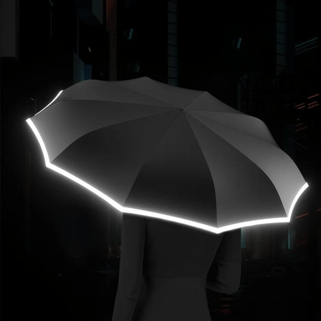 Pavoco Regenschirme Robuster Regenschirm für Unisex winddicht reflektierend automatischer Betrieb
