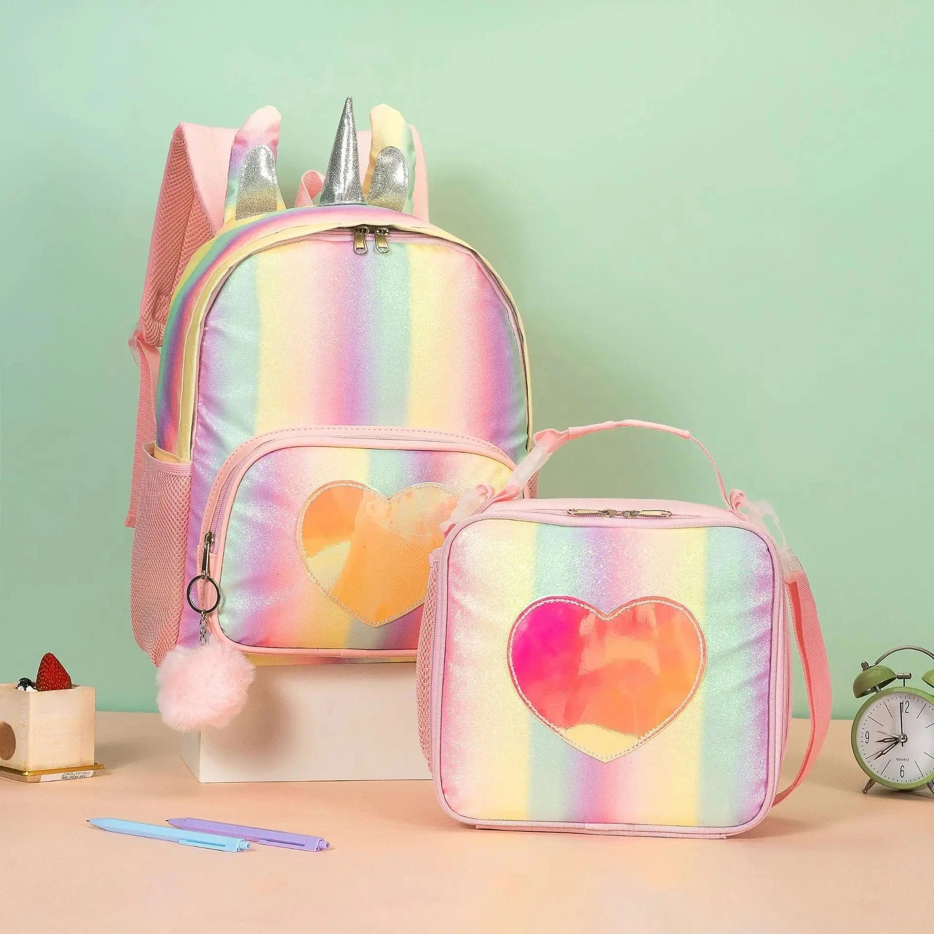 Pavoco Rucksäcke Einhorn | hochwertiger Schulrucksack für Mädchen robust