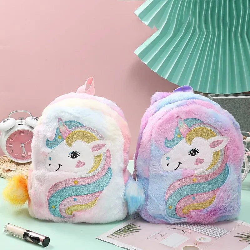 Pavoco Rucksäcke Einhorn | niedlicher Plüsch-Rucksack für Kinder leicht