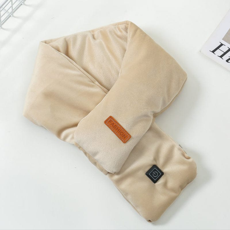 Pavoco Schals beige Beheizbarer Schal weich wasserabweisend anpassbare Wärme