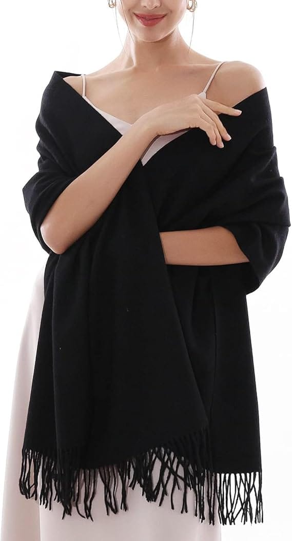 Pavoco Schals & Tücher Eleganter Kaschmir Schal für Damen warm vielseitig hochwertig