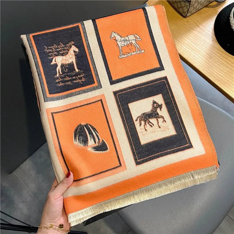 Pavoco Schals & Tücher Eleganter Kaschmirschal für Damen warm weich Winter