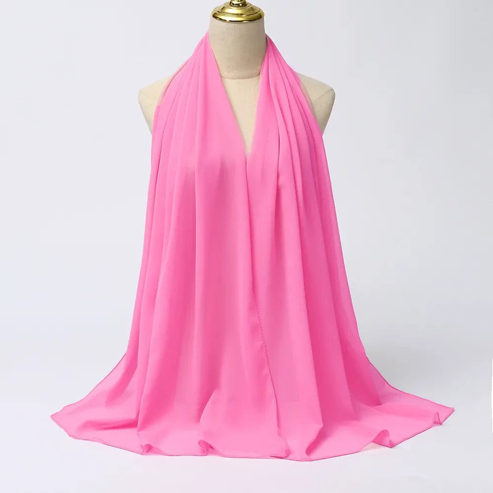 Pavoco Schals & Tücher Rosa Eleganter Chiffon Schal für Damen atmungsaktiv vielseitig ganzjährig