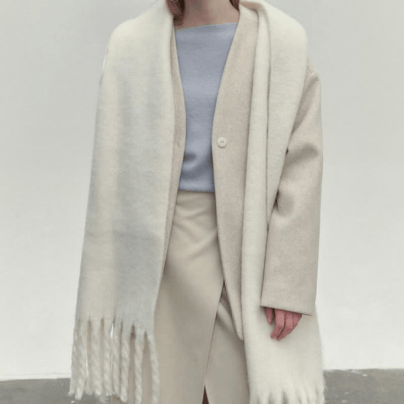 Pavoco Schals Weicher Winterschal für Damen gestrickt stilvoll warm aus Kaschmir Winter