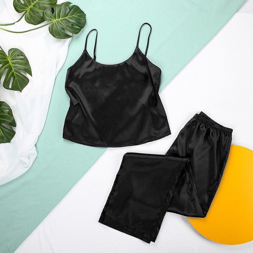 Pavoco Schlafanzug Weiches Damen Pyjama lang aus Baumwolle bequem atmungsaktiv für Winternächte